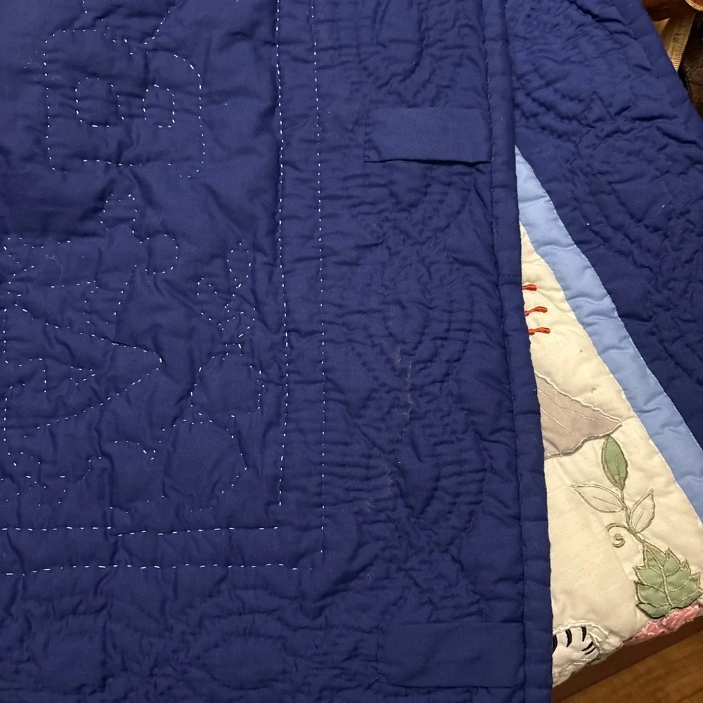 Handmade ABC Hawaiian Style Quilt Wall Hanging Baby Crib Comforter Patchwork‎